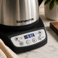 Bonavita Classic 1.0L Gooseneck Precision Temperature Electric Kettle| Coffee Brew and Tea, 1200 Watt, LED Panel, Stainless Steel