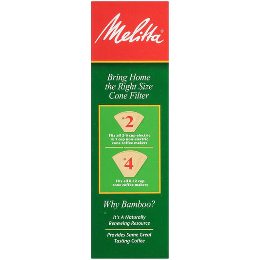 Melitta #2 Bamboo Cone Coffee Filters