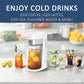 Wirsh Iced Coffee Maker,  Iced Tea Maker with 85 Ounce Pitcher,Strength Control and Reusable Filter